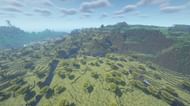 Quiet biomes hide a large number of diamonds below in this seed (Image via Mojang)